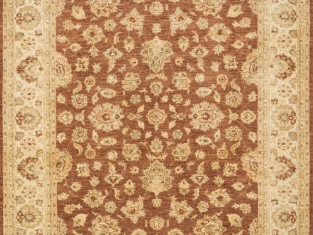 Majestic Hand Knotted Rust Ivory Rug Hot on Sale