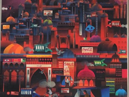 Cyber Lahore Art Print 18x12 by Hazem Asif For Sale