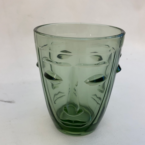 Drinkglas gezichtje groen (2maten) (T3 L) Supply