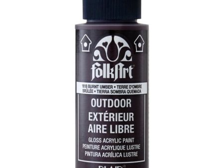 FolkArt Gloss Acrylic Paint (Burnt Umber) Supply