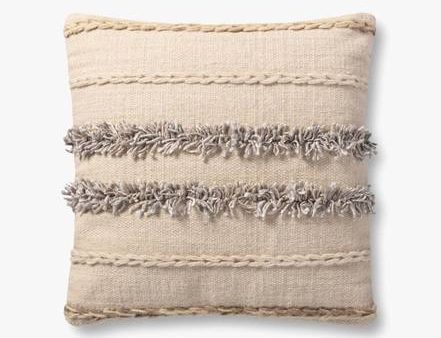 Beige and Grey Pillow Online