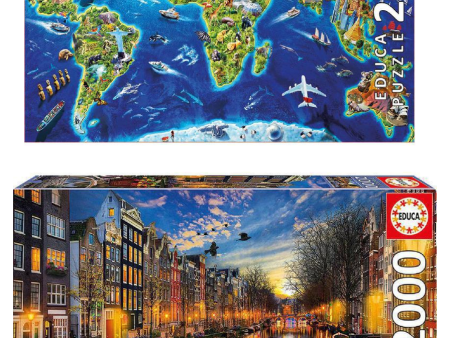 Educa puzzle 2000 pieces (World landmarks, Amsterdam) Sale