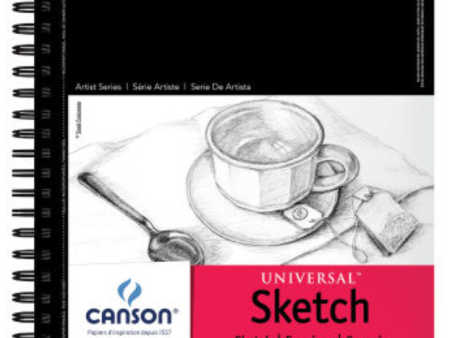 Canson Universal Sketch Pad - 12  x 9 , Portrait, 100 Sheets For Sale