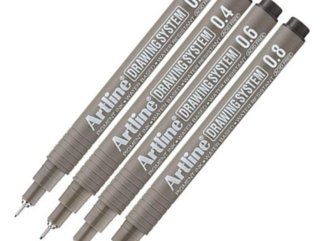 Artline drawing pens 0.2 0.4 0.6 0.8 (set of 4) Online Hot Sale