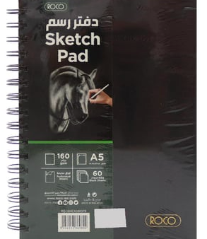 Roco sketch pad A5 165gsm 40sheets BLK Spiral Online Hot Sale