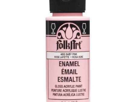 FolkArt Gloss Acrylic Paint (Baby Pink) Online Sale