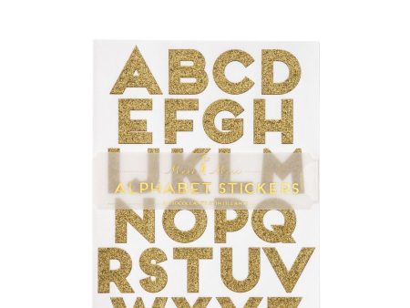 Gold Glitter Alphabet Sticker Sheets Cheap