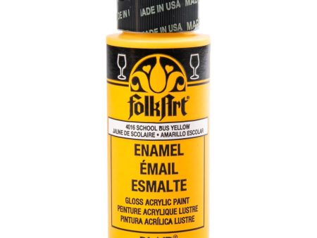 FolkArt Gloss Acrylic Paint (Bus Yellow) Fashion