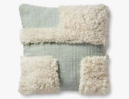 Ivory and Green Pillow For Discount