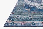 Cielo Rug in Ivory & Turquoise Sale