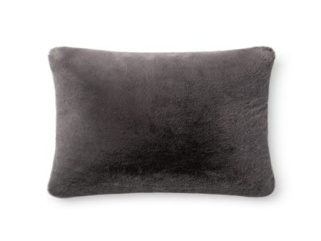 Faux Fur Charcoal Pillow Sale