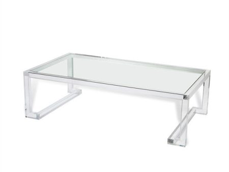 Ava Large Rectangular Cocktail Table Supply