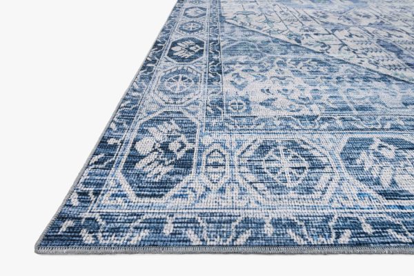 Cielo Rug in Ivory & Denim design Discount