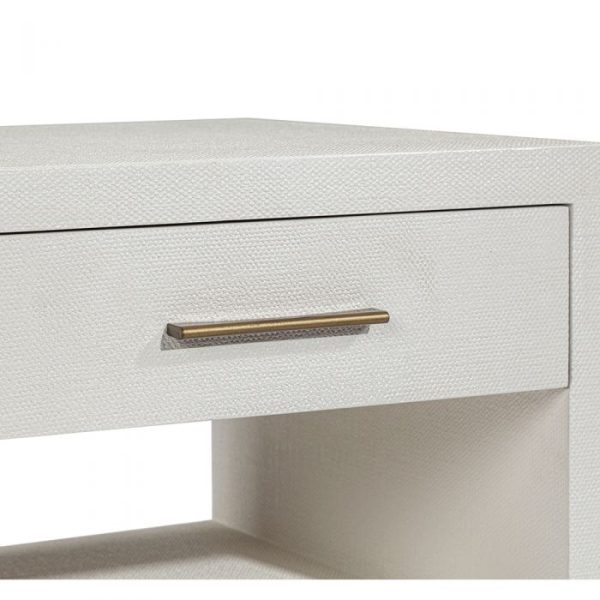 Livia Small Bedside Chest in White Sale