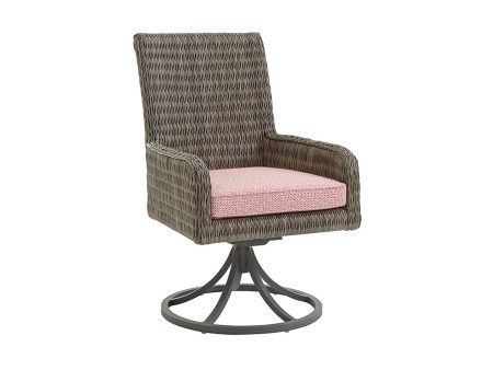 Cypress Point Ocean Terrace Arm Dining Chair Swivel Rocker For Sale