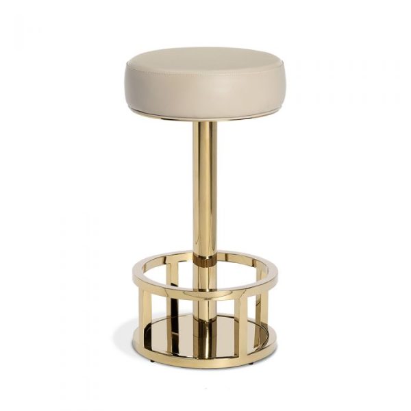 Drake Bar Stool in Cream (Swivel) Online now