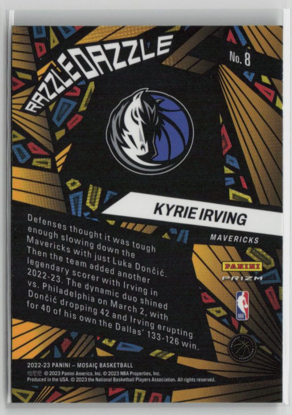 2022 Panini Mosaic Kyrie Irving Razzle Dazzle #8 Online