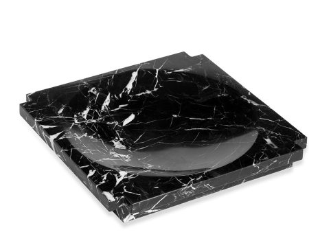 Haven Large Marble Candy Dish in Black Online now