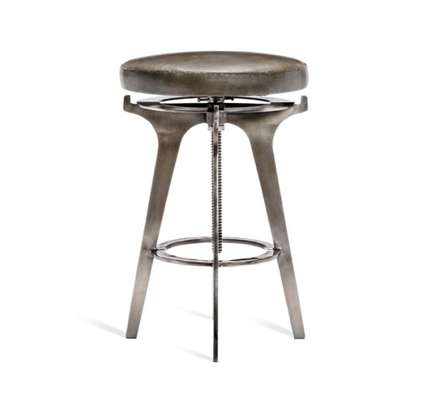 Colton Adjustable Stool - Silver Sale