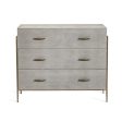 Morand 3 Drawer Chest in Grey Supply