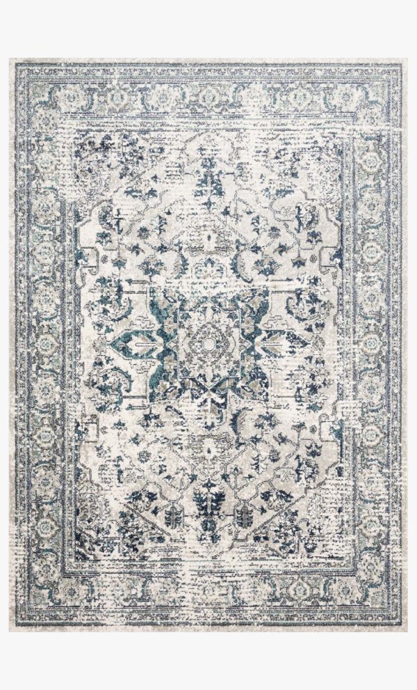 Joaquin Rug in Light Green & Blue by Loloi on Sale