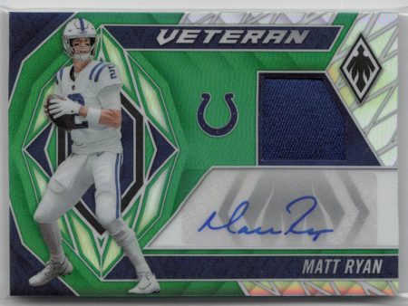 2022 Panini Phoenix Matt Ryan 08 10 Green #VAM-MR Supply