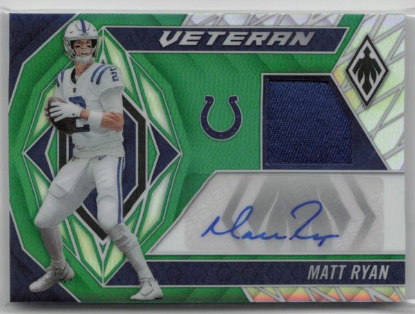 2022 Panini Phoenix Matt Ryan 08 10 Green #VAM-MR Supply