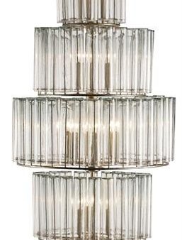 Bevilacqua Large Chandelier design by Currey & Company For Sale