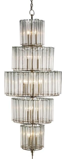 Bevilacqua Large Chandelier design by Currey & Company For Sale