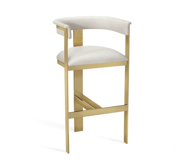 Darcy Bar Stool - Cream Leather Fashion