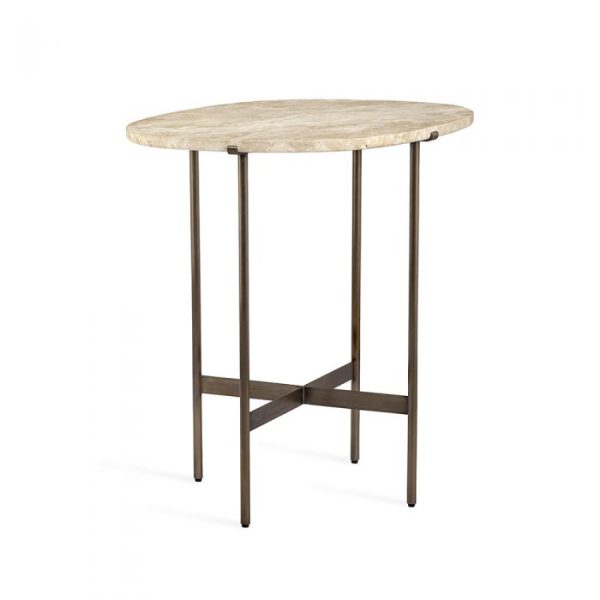 Arlington Lamp Table in Travertine For Discount