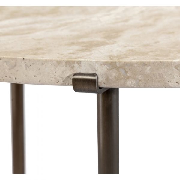 Arlington Lamp Table in Travertine For Discount