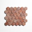 Rojo Breccia 2  Hexagon Tile Hot on Sale