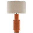 Janeen Table Lamp in Orange design by Currey & Company Discount