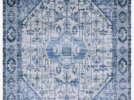 Cielo Rug in Ivory & Denim design Discount