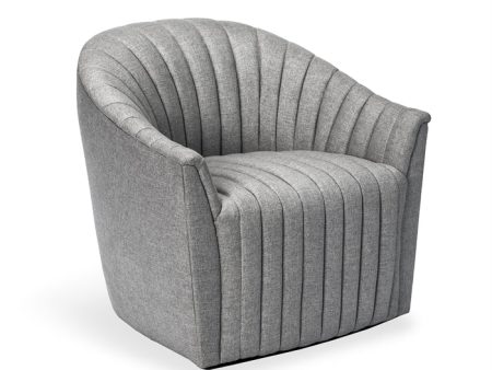 Channel Chair in Grey For Sale