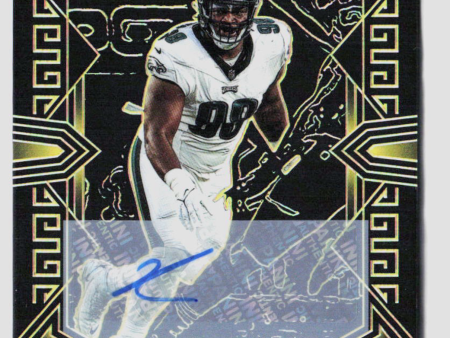 2023 Panini Obsidian Jalen Carter Rookie Auto #4 10 RC #179 Online now