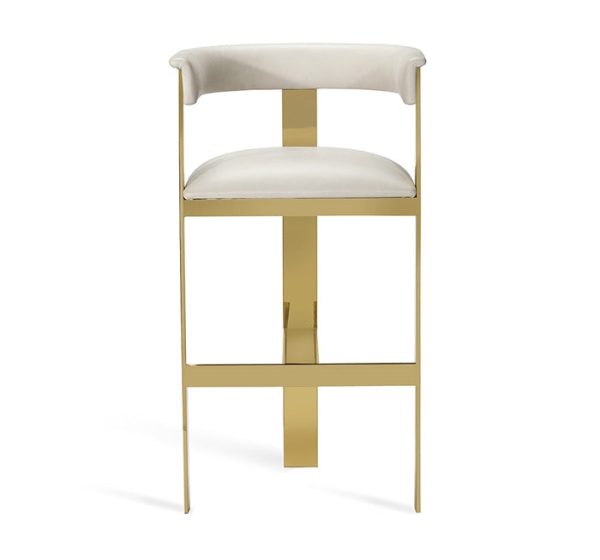 Darcy Bar Stool - Cream Leather Fashion