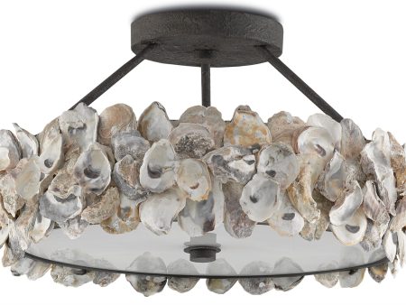 Oyster Semi-Flush design by Currey & Company Sale