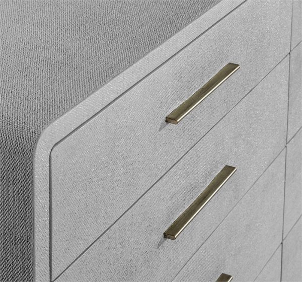 Alma 8 Drawer Chest in Light Grey Online Hot Sale