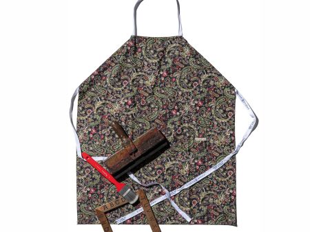 Hand Printed Paisley Adult Apron Online Hot Sale