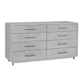 Alma 8 Drawer Chest in Light Grey Online Hot Sale