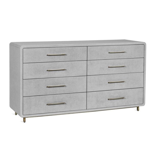 Alma 8 Drawer Chest in Light Grey Online Hot Sale