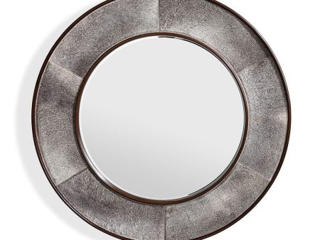 Irina Round Mirror in Grey Online now