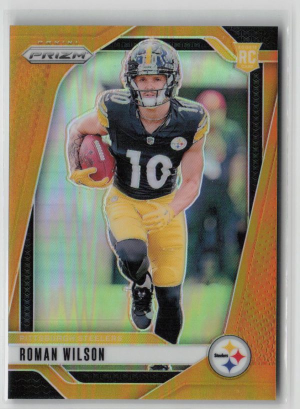 2024 Panini Prizm Roman Wilson 05 10 Rookie Gold Prizm #384 Online now