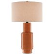 Janeen Table Lamp in Orange design by Currey & Company Discount