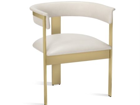 Darcy Dining Chair - Cream Leather Supply