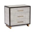 Maia Bedside Chest in Grey Supply