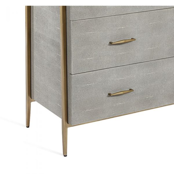 Morand 3 Drawer Chest in Grey Supply