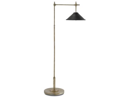 Dao Floor Lamp in Silver Granello design by Currey & Company Hot on Sale